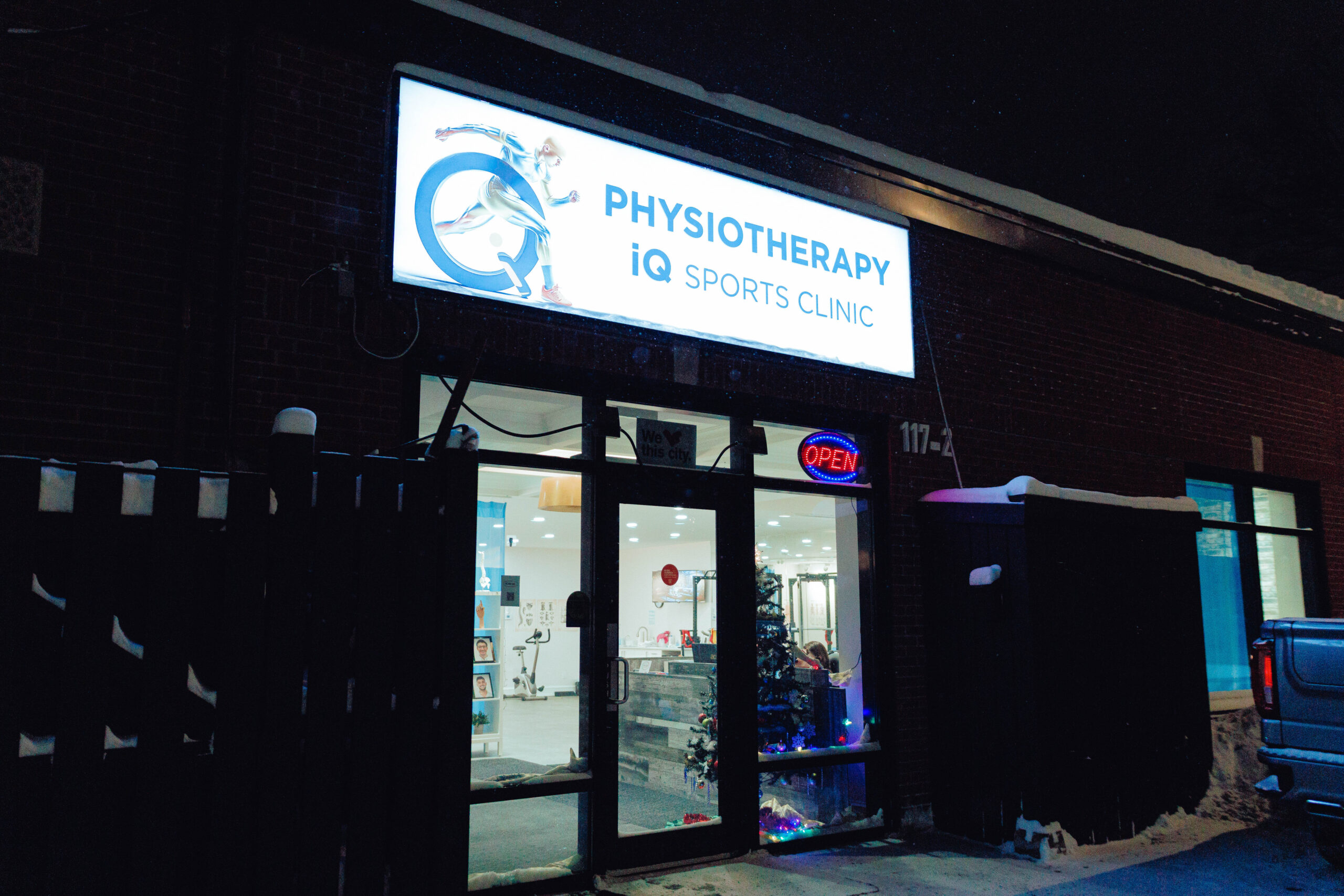 The treatment space at Physiotherapy iQ Sports Clinic on Glebe Avenue