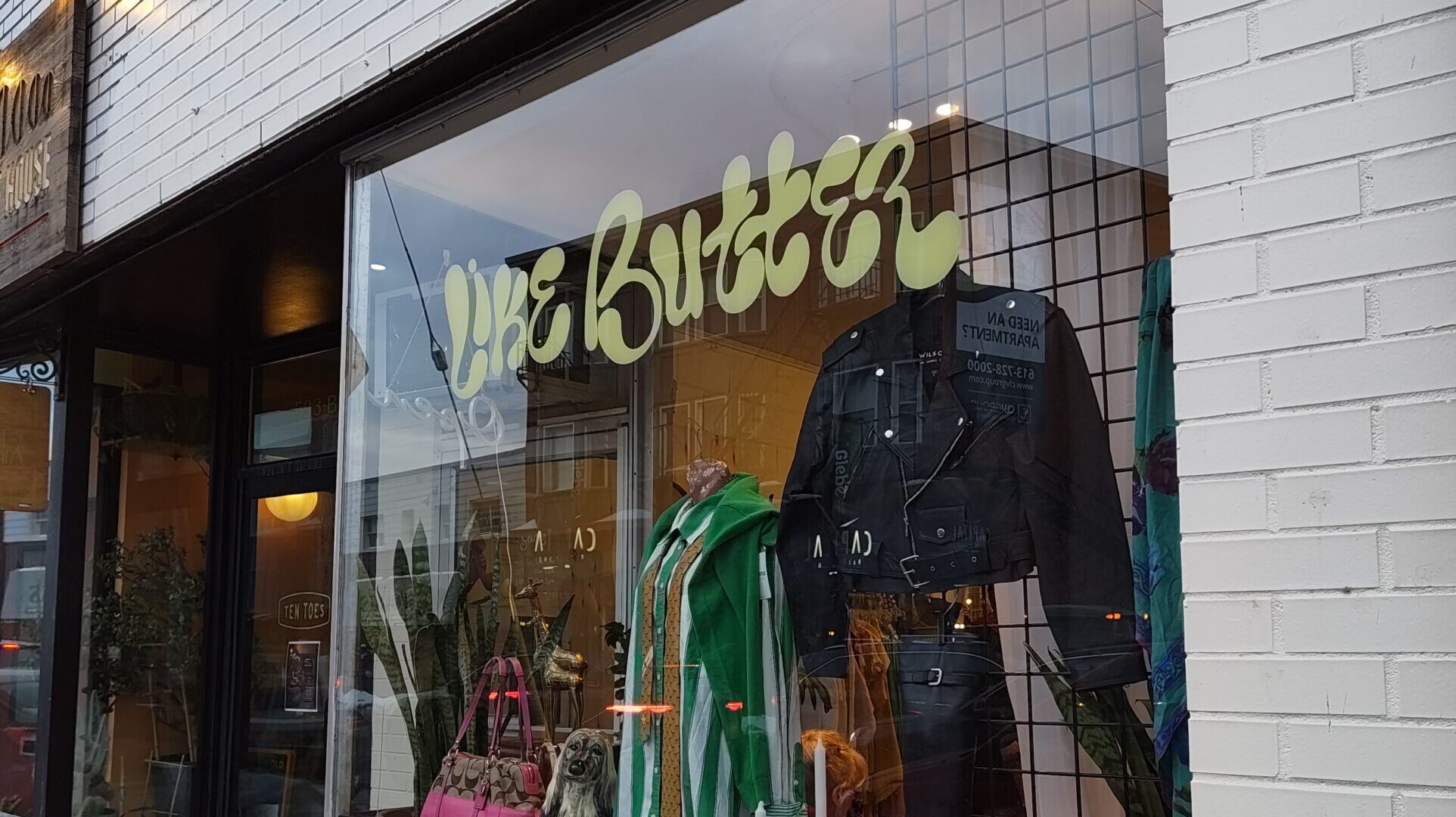The refreshed Like Butter and Co. storefront on Bank Street